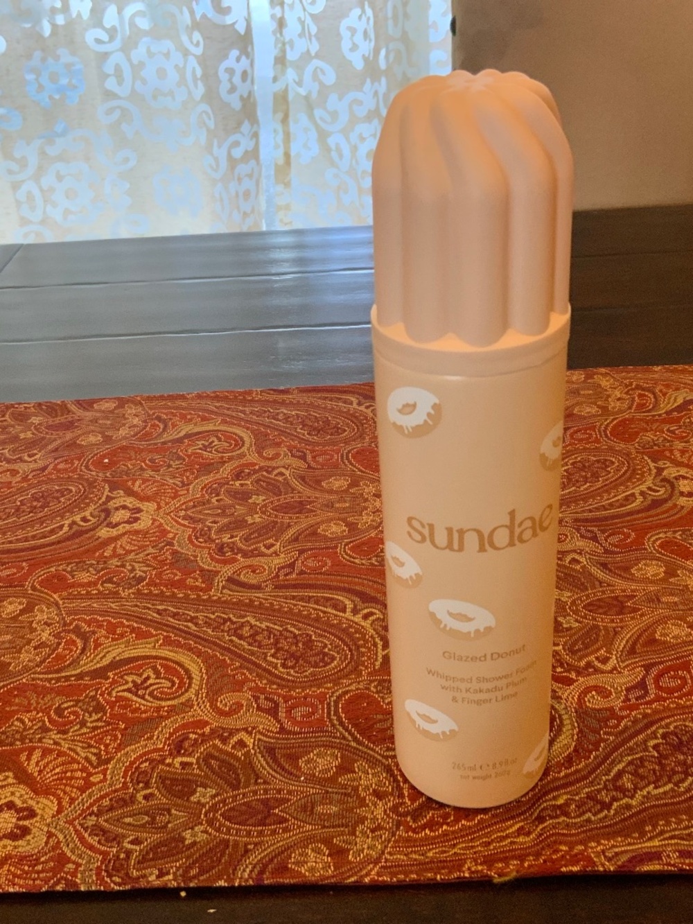 Sundae glazed donut shower foam 8.9 fl oz. Used once, msrp$16.79